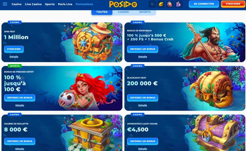 posido promotions page